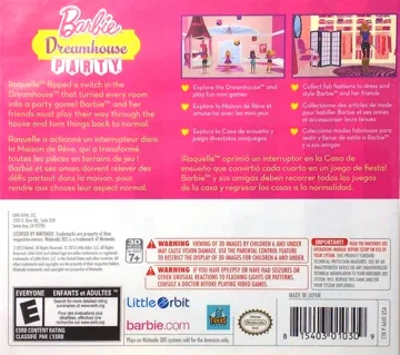 Barbie Dreamhouse Party (Europe) (En) box cover back